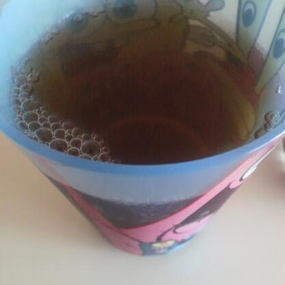 甘いおやつと一緒に冷たい紅茶でいただきました！雪塩を使ったので冷たくてもサラッと溶けて美味しく飲めました！
